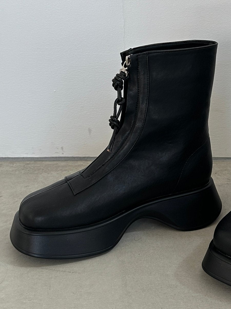 front zip platform boots/2color - KNUTH MARF