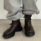 front zip platform boots/2color - KNUTH MARF