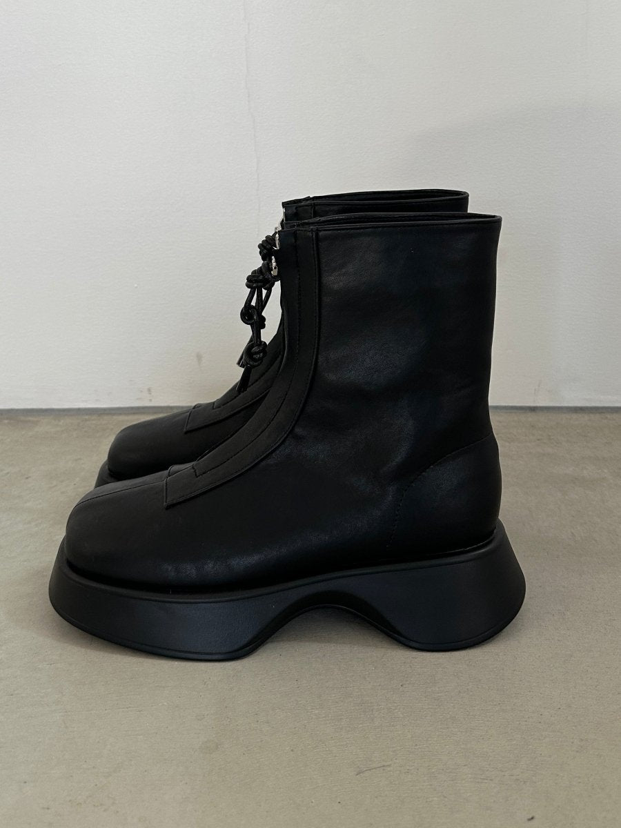 front zip platform boots/2color - KNUTH MARF