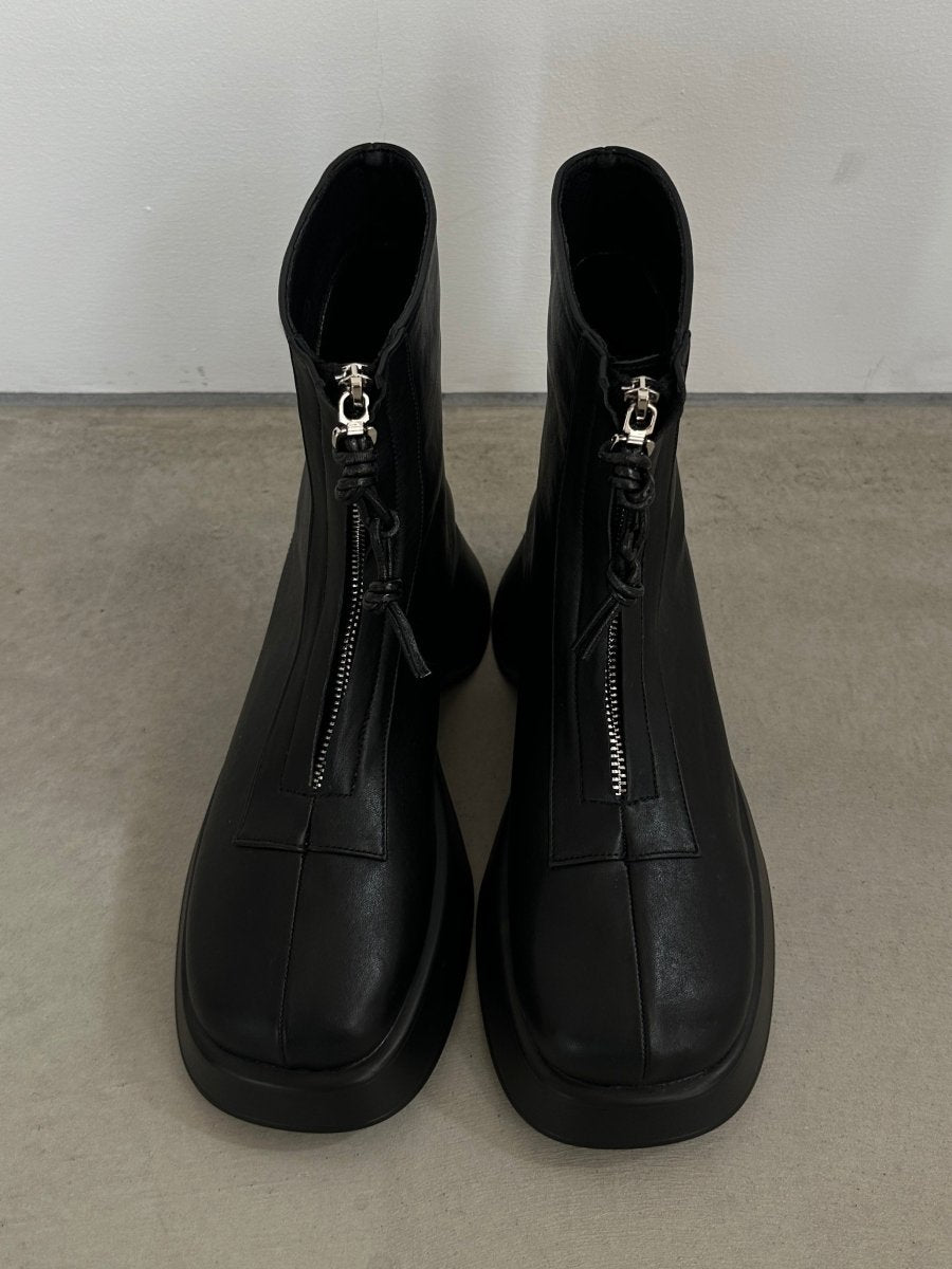 front zip platform boots/2color - KNUTH MARF
