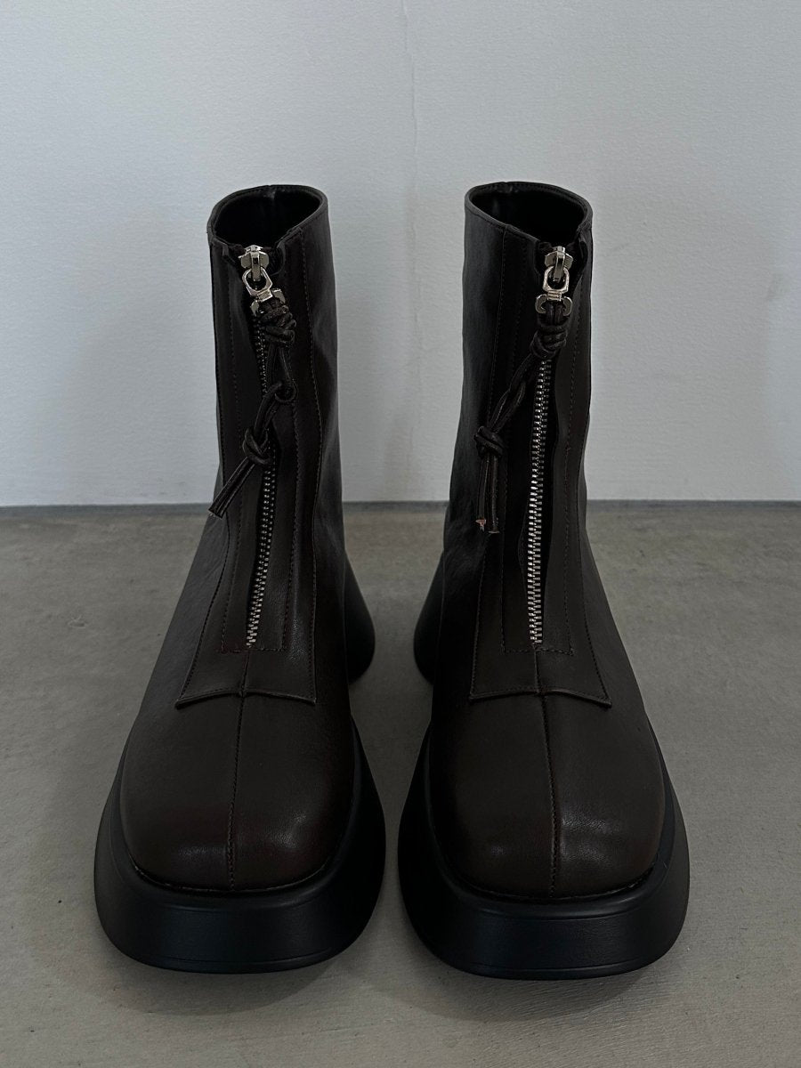 front zip platform boots/2color - KNUTH MARF