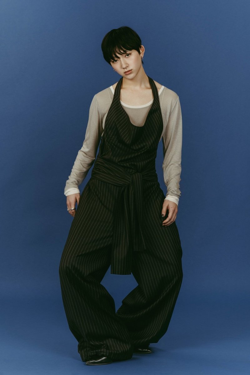 halter neck all in one/black - KNUTH MARF