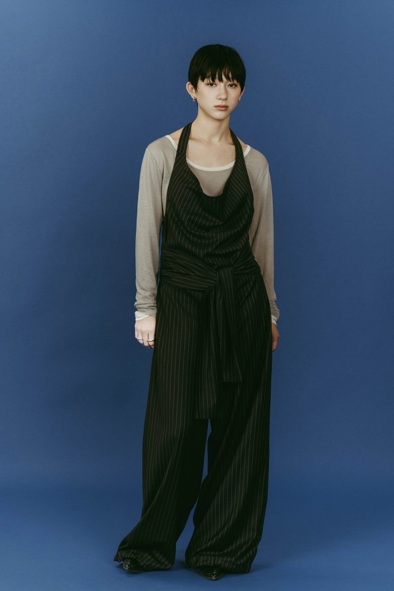 halter neck all in one/black - KNUTH MARF