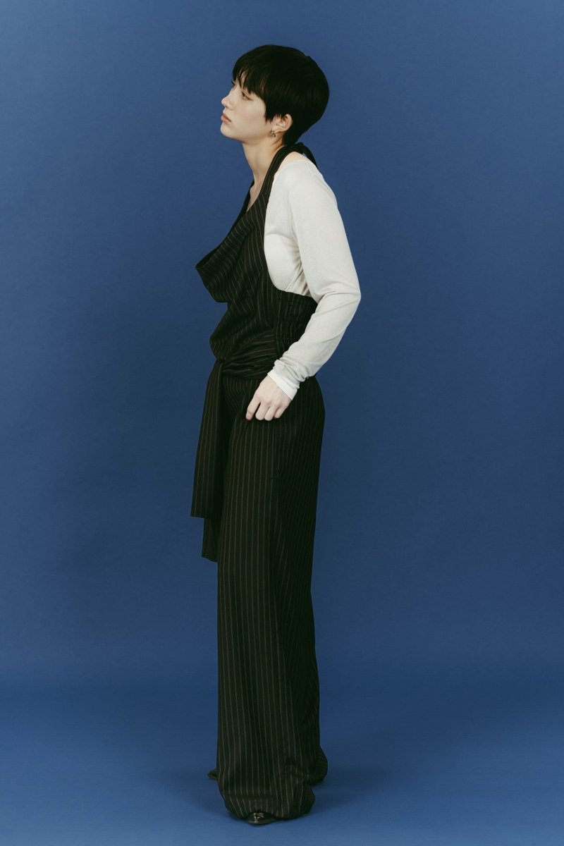 halter neck all in one/black - KNUTH MARF