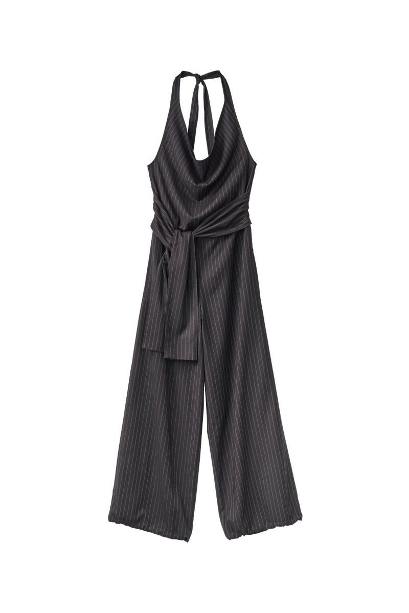 halter neck all in one/black - KNUTH MARF