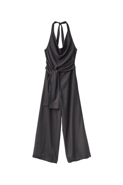 halter neck all in one/black - KNUTH MARF
