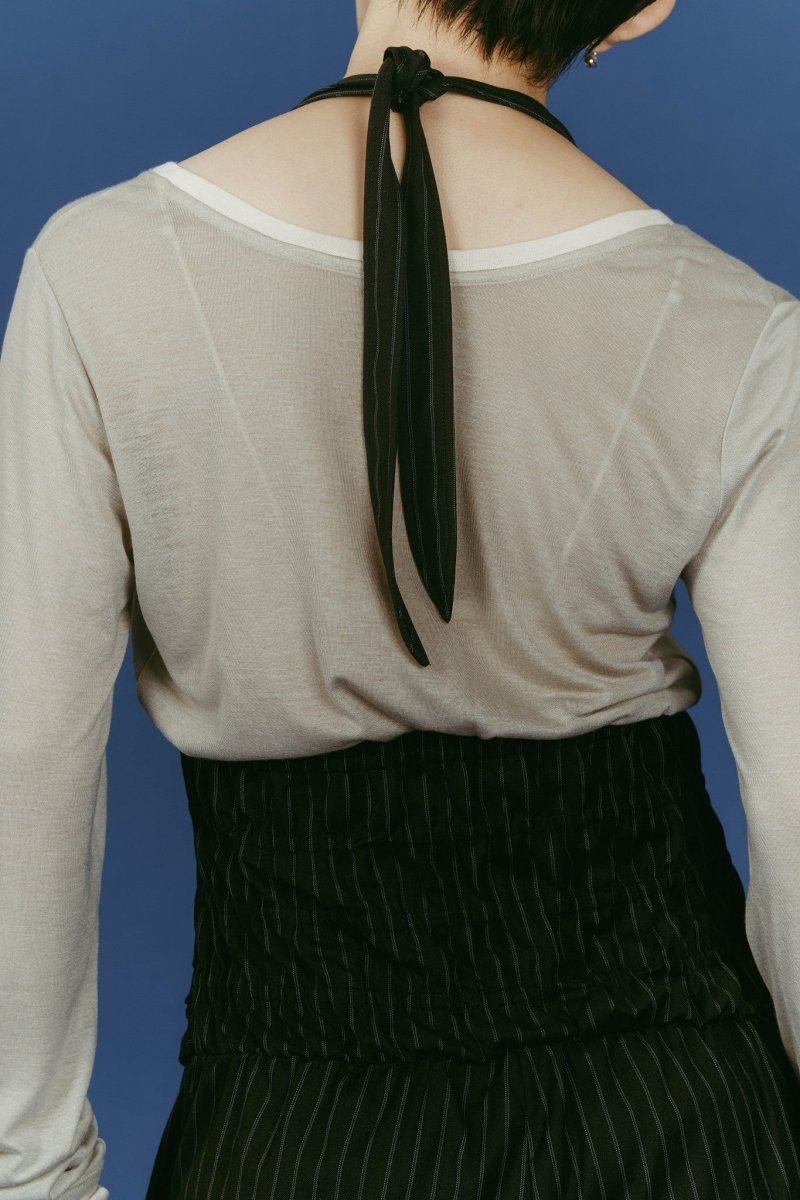 halter neck all in one/black - KNUTH MARF