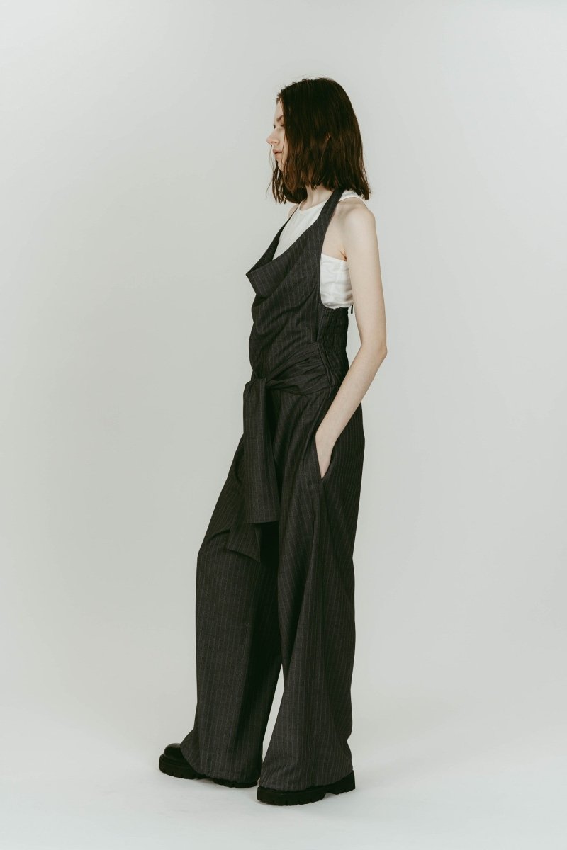 halter neck all in one/gray | KNUTH MARF