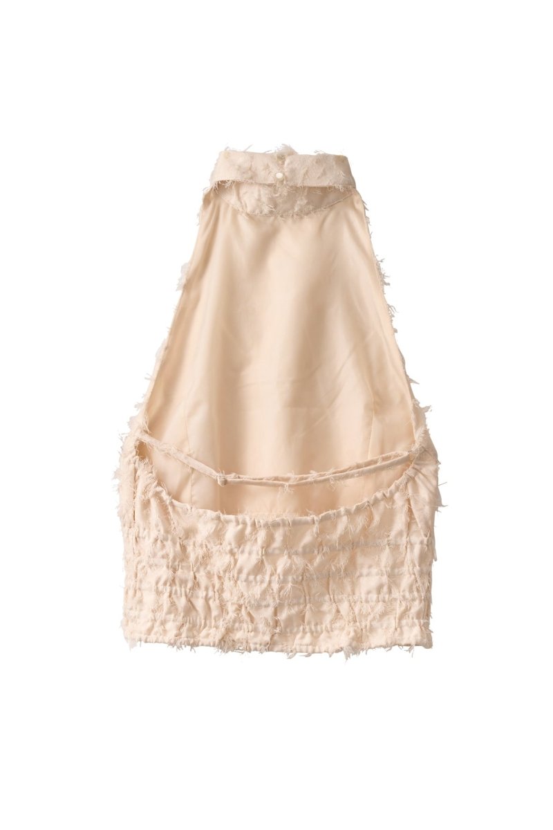 halter neck tops/ivory - KNUTH MARF