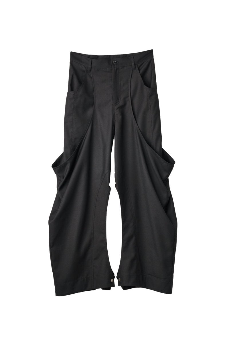 high - boot detail pants(unisex)/black - KNUTH MARF