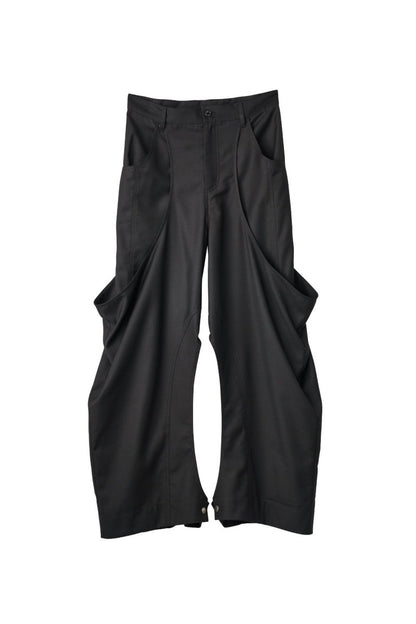 high - boot detail pants(unisex)/black - KNUTH MARF