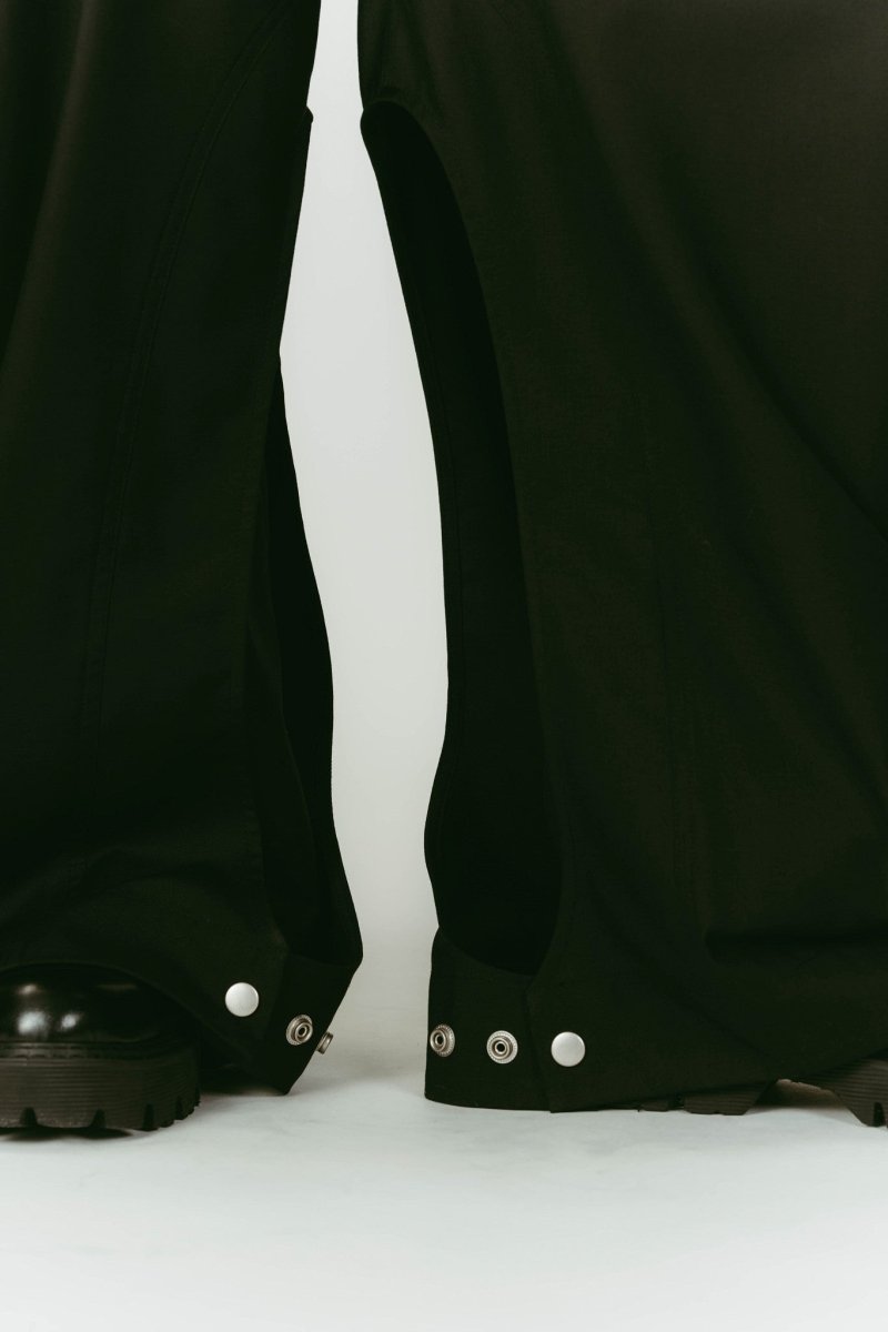 high - boot detail pants(unisex)/black - KNUTH MARF