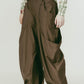 high - boot detail pants(unisex)/brown - KNUTH MARF