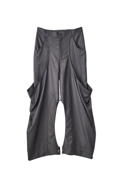 high - boot detail pants(unisex)/gray - KNUTH MARF