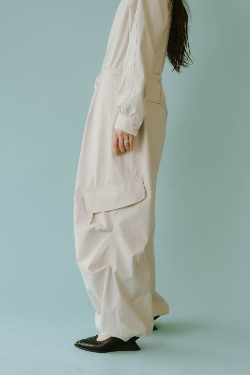  - high - end - collarless jumpsuit/2color - KNUTH MARF