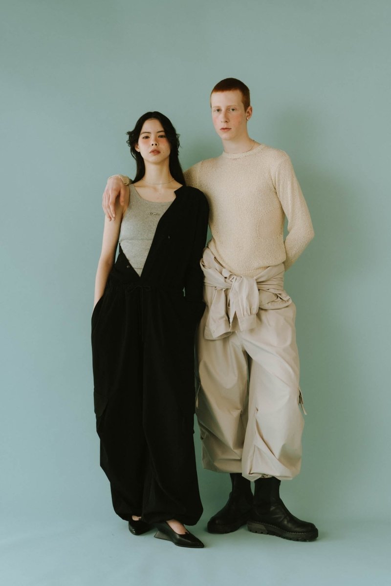  - high - end - collarless jumpsuit/2color - KNUTH MARF