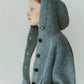 hooded cardigan knit/blue - KNUTH MARF