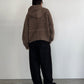 hooded cardigan knit/brown - KNUTH MARF