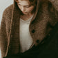 hooded cardigan knit/brown - KNUTH MARF