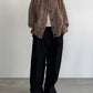 hooded cardigan knit/brown - KNUTH MARF