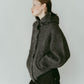 hooded cardigan knit/gray - KNUTH MARF