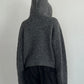 hooded cardigan knit/gray - KNUTH MARF