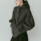 hooded cardigan knit/gray - KNUTH MARF