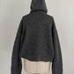 hooded cardigan knit/gray - KNUTH MARF