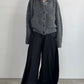 hooded cardigan knit/gray - KNUTH MARF