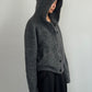 hooded cardigan knit/gray - KNUTH MARF