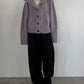 hooded cardigan knit/lilac - KNUTH MARF