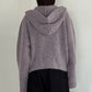 hooded cardigan knit/lilac - KNUTH MARF