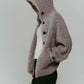 hooded cardigan knit/lilac - KNUTH MARF