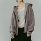 hooded cardigan knit/lilac - KNUTH MARF