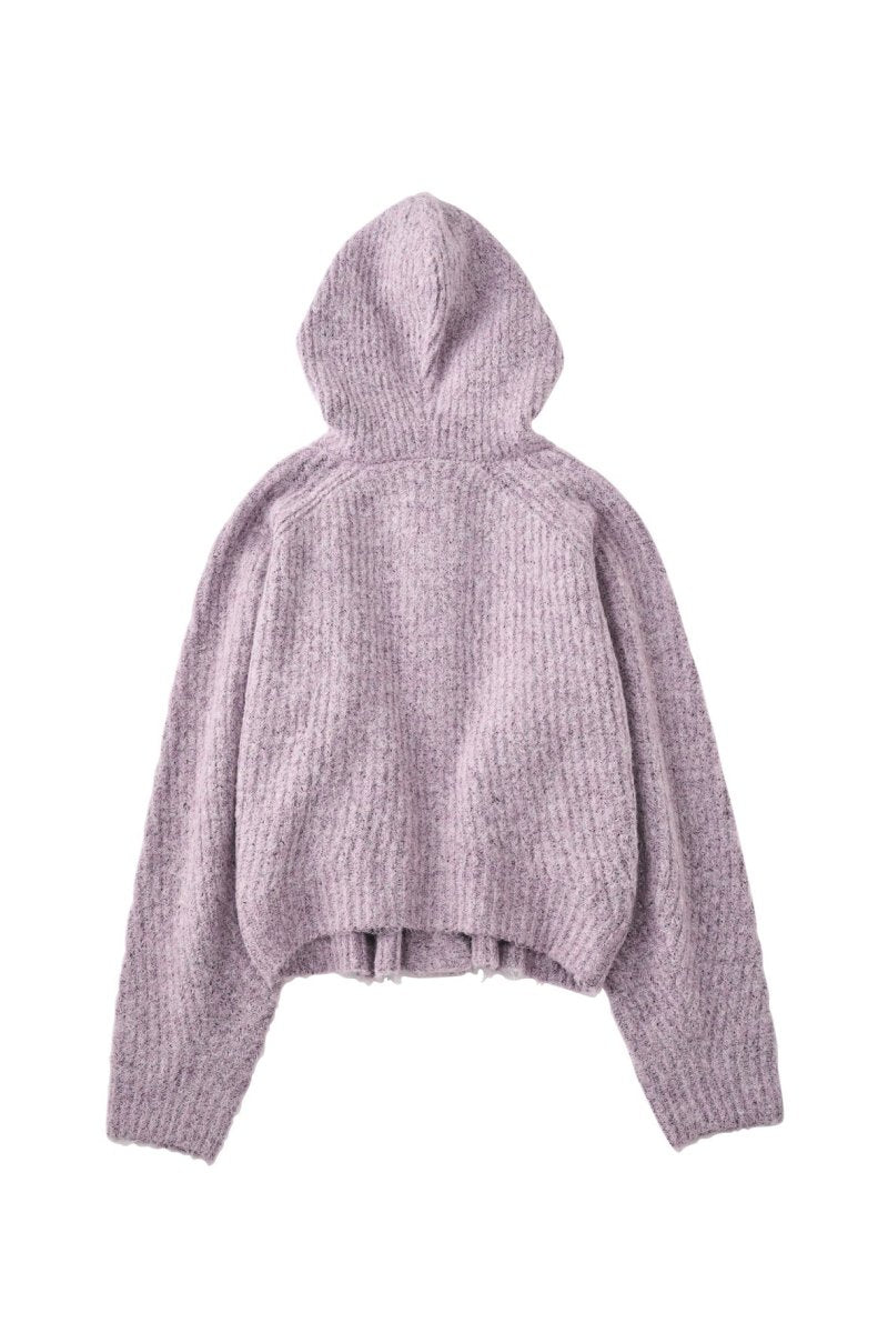 hooded cardigan knit/lilac - KNUTH MARF