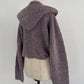 hooded cardigan knit/lilac - KNUTH MARF