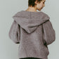 hooded cardigan knit/lilac - KNUTH MARF
