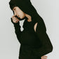 hooded jacquard top/black - KNUTH MARF