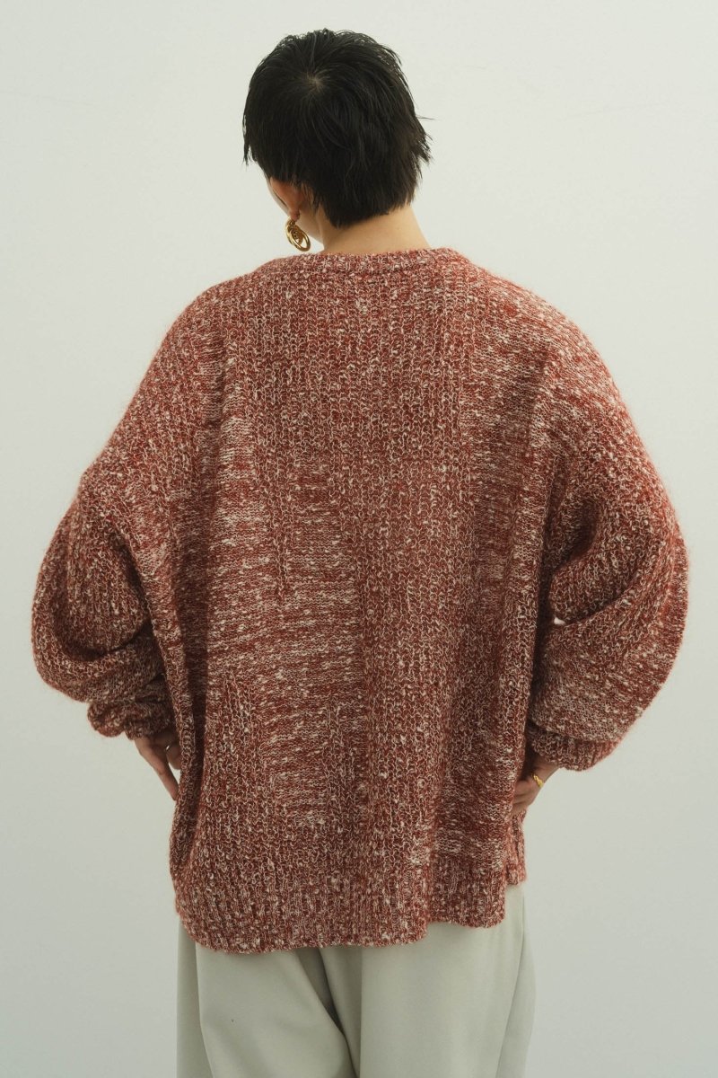 jaguard sheer knit/red - KNUTH MARF