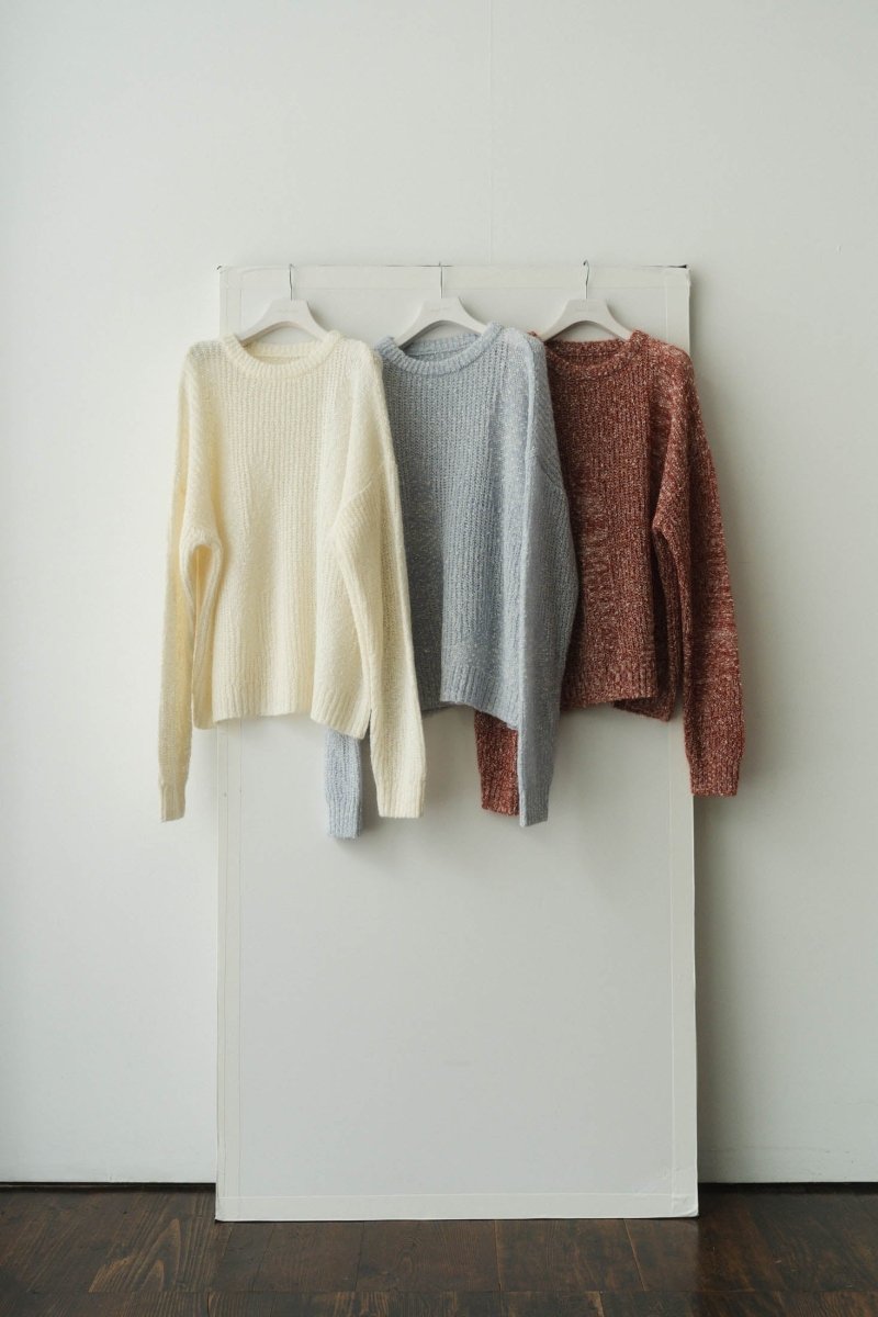 jaguard sheer knit/white - KNUTH MARF