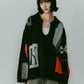 K design knit pullover(unisex)/black - KNUTH MARF