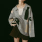 K design knit pullover(unisex/gray - KNUTH MARF