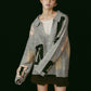 K design knit pullover(unisex/gray - KNUTH MARF