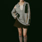 K design knit pullover(unisex/gray - KNUTH MARF