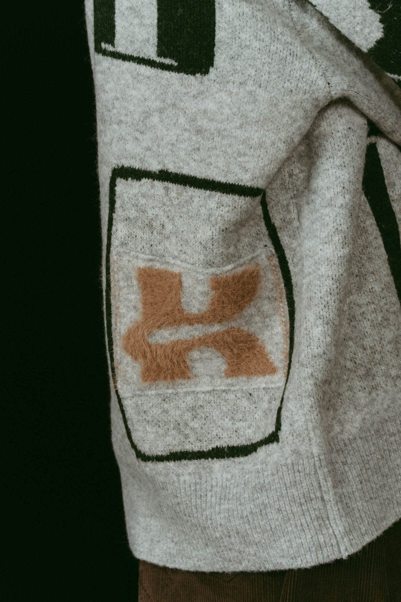 K design knit pullover(unisex/gray - KNUTH MARF