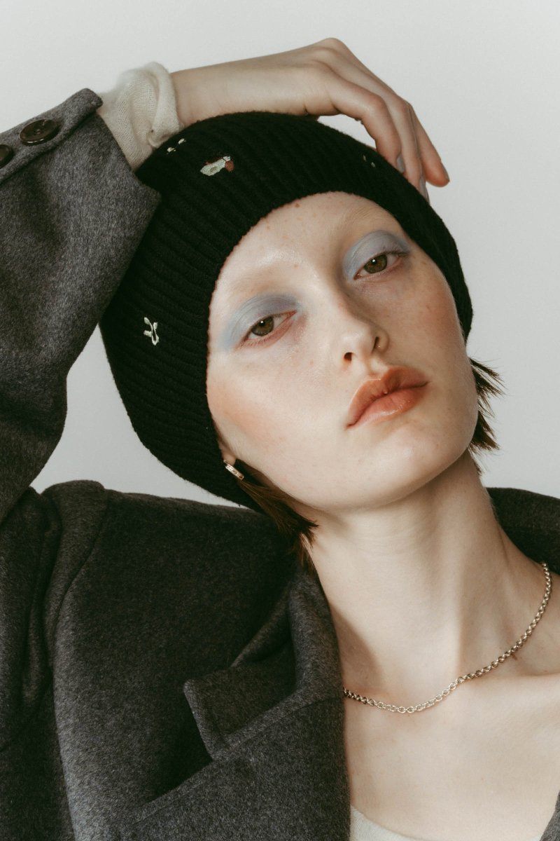 K motif beanie/2color - KNUTH MARF