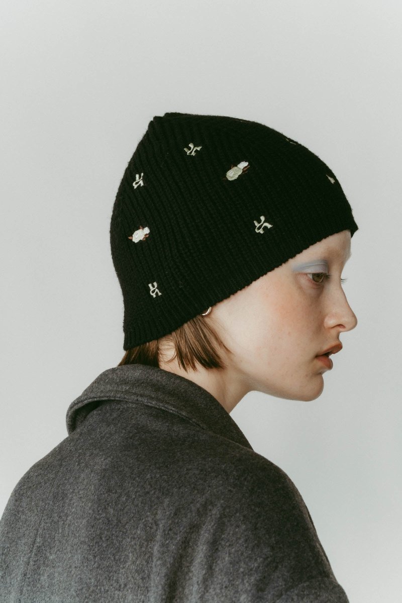 K motif beanie/2color - KNUTH MARF