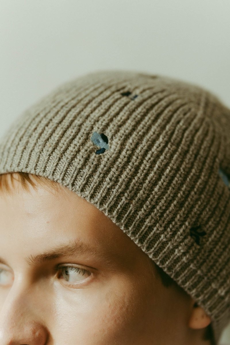 K motif beanie/2color - KNUTH MARF
