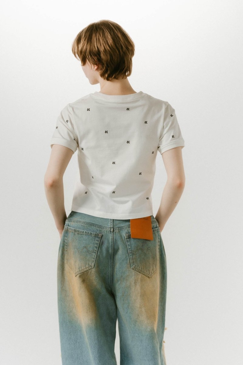 K motif mini T shirt/2color - KNUTH MARF