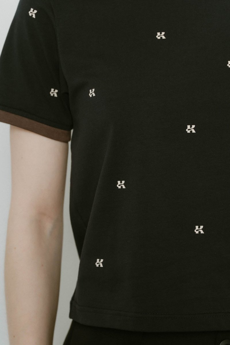 K motif mini T shirt/2color - KNUTH MARF